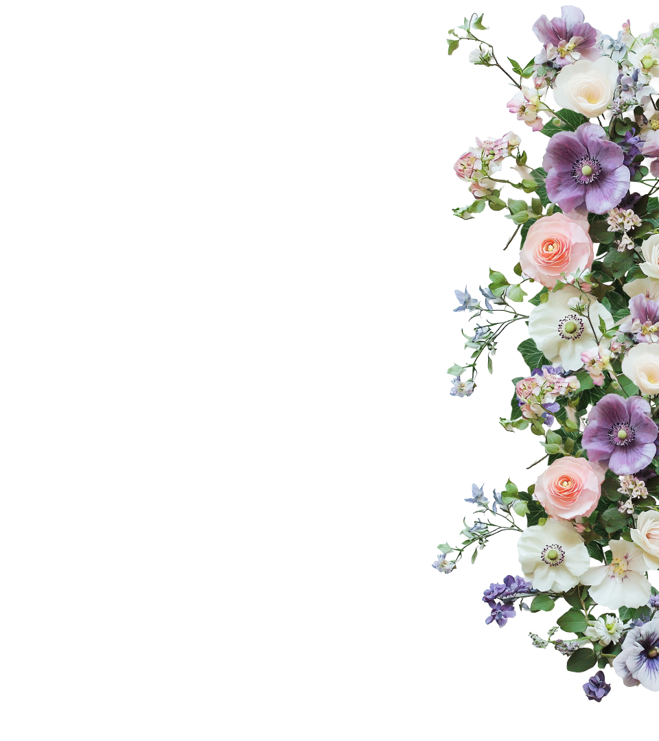 Decorative flower right